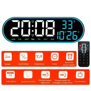 Imagem de Relógio Funcional Despertador, Cronômetro e Muito Mais em um Só Produt