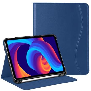 Imagem de HGWALP Capa protetora para iPad (A16) 11ª geração 11 polegadas (2025) e iPad 10ª geração 10,9 polegadas (2022), suporte de visualização multiângulo com suporte para caneta e bolso para iPad de 11