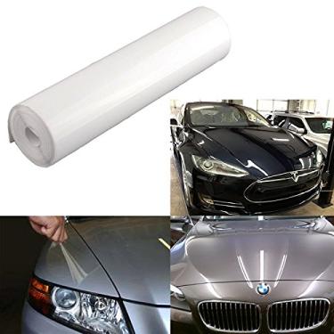 Imagem de 30,48 cm x 124,48 cm transparente, proteção de pintura, para-choque, filme de vinil, rolo universal para carros, SUV, caminhões