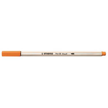Imagem de Caneta Brush Premium – STABILO Pen 68 brush – Caixa com 10 unidades – Laranja