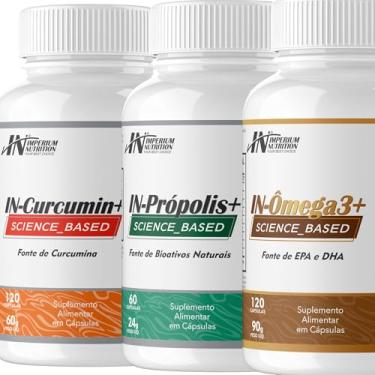 Imagem de Cúrcuma + Própolis + Ômega3 (300 Cápsulas) Combo PROTECTION Imperium Nutrition