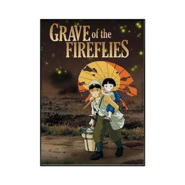 Imagem de Miyazaki Ghibli Anime Grave of the Fireflies Canvas Wall Art Poster Im