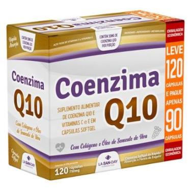 Imagem de Suplemento Coenzima Q10 + Colágeno Hidrolisado - 120 Cápsulas - La San-Day-Unissex