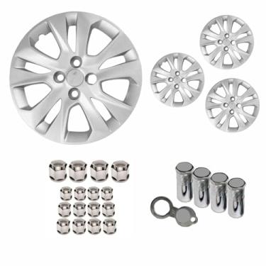 Imagem de Jogo Calota Aro 15 Onix Prisma 2020 + Selo Resinado + Tampa Ventil + Capa Parafuso