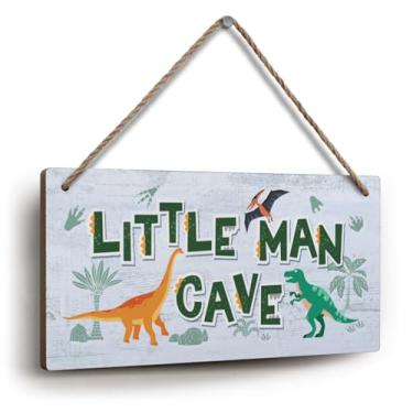 Imagem de YZEXEZY Decoração De Quarto Dinossauro Para Meninos - Placa Caverna Homenzinho 6" X 12" Pendurada E Crianças Pequenas Bebê
