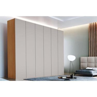 Imagem de Guarda Roupa Casal 6 Portas e 6 Gavetas Horizon Naturale/Off White - Rufato