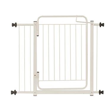 Imagem de Portão Grade de Proteção Tamanho Ajustável de 89 até 94 cm Segurança Cachorro Pets Bebe Crianças Porta Vãos - Acompanha Extensores