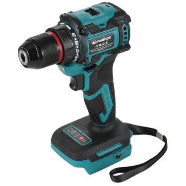Imagem de Furadeira sem fio de 354 polegadas para bateria Makita de 18 V, mandril sem chave de 0,9 cm, configurações de torque 21+1, 1980 RPM, luz LED
