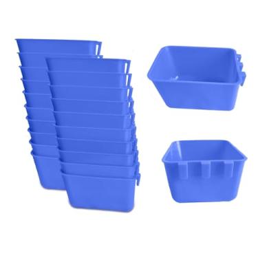 Imagem de ORIBUKI Pacote com 20 copos pendurados para gaiola de 473 ml, alimentador de frango, be...