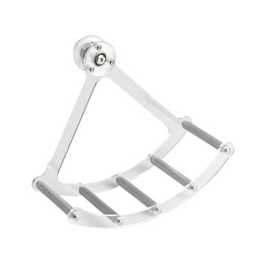 Imagem de Bothyi Brinquedo de roda silenciosa para pássaros, animais pequenos, acrílico, presentes, acessórios transparentes para hamsters, periquitos, calopsitas, L Metal Stick