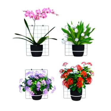 Imagem de Jardim Vertical com Telas em Aço Aramado 30x40cm para Horta Suspensa Expositor de Vasos Plantas Orquídeas Parede Verde (4)