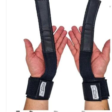 Imagem de Strap de Treino com Munhequeira Acolchoada – Alça de Força Fitness Profissional para Academia, Crossfit, Musculação, Calistenia – Reforçado, Antiderrapante e Ajustável