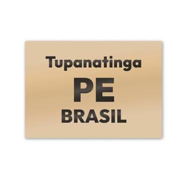 Imagem de Imã de Geladeira Tupanatinga Pernambuco MDF 8cm x 5cm