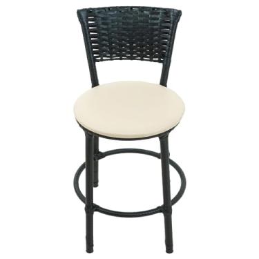 Imagem de BANQUETAS BAIXA BANCO FIBRA SINTETICA JUNCADA COZINHA CASA (BEGE)