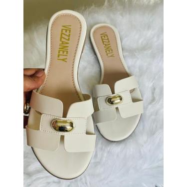 Imagem de Sandália rasteirinha feminina H elegante e confortavel - Vezzanely, Of