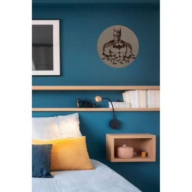 Imagem de Plaquinha Decorativa Batman Natural Em Mdf