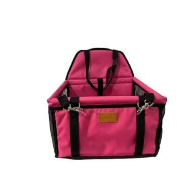 Imagem de Cadeirinha Cadeira Assento Pet de Carro para Cães Cachorro, gatos(ROSA)