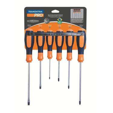 Imagem de Jogo De Chaves De Fenda Ultragrip Plus 6 Peças Tramontina Pro Tramontina
