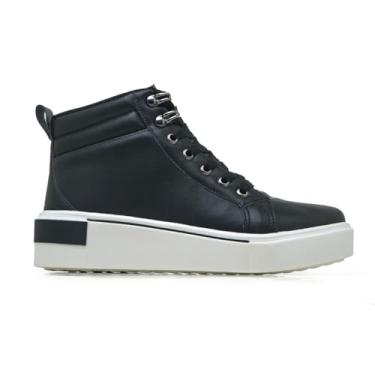 Imagem de Tenis Botinha Casual Feminino leve confortavel (Preto, BR, Adulto, Numérico, 34)