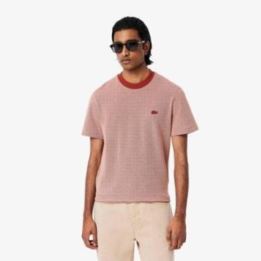Imagem de Camiseta Lacoste Caviar Piqué Com Gola Contrastante-Masculino