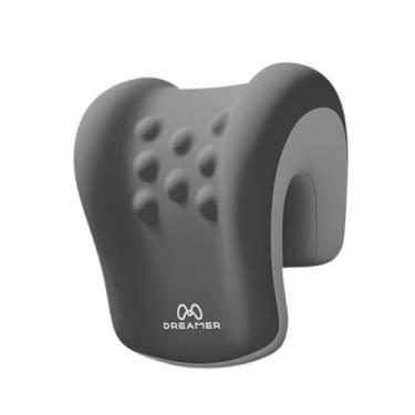 Imagem de ＫＬＫＣＭＳ Apoio de Cabeça para Cadeira de Escritório, Almofada para Descanso para Adultos, Capa Removível, Almofada de Pescoço em Espuma Viscoelástica, Cinza