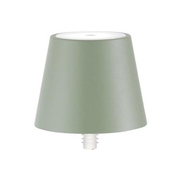 Imagem de Zafferano – Luminária Poldina Stopper (Verde Sálvia) LED 2200K–3000K c/Rolha de Silicone | Recarregável, Base de Contato e IP54 | Ideal p/Garrafas Decorativas e Uso Interno ou Externo
