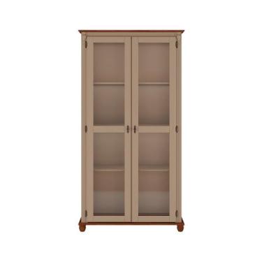 Imagem de Cristaleira de Vidro e Madeira com 2 Portas Antique - 300 - Meyer, Imb