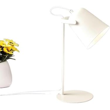 Imagem de Lâmpada De Mesa, Lâmpada De Estação Plug-in, Acrílico De Ferro Forjado, Cabeça De Lâmpada E27, Sem Fonte De Luz, 110-220v, Cabeça De Lâmpada Ajustável, Interruptor, White
