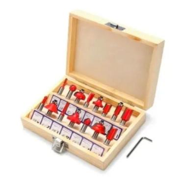 Imagem de Jogo De Fresas Tupia C/12 Pçs 6mm C/ Maleta - nakasaki