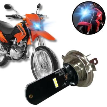 Imagem de Lâmpada Led Moto Honda Nxr 125 Bros H4 8000k Efeito Xenon - Thork