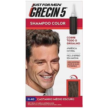 Imagem de Grecin - Shampoo Tonalizante Grecin 5 Castanho Medio Escuro