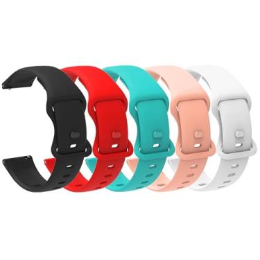 Imagem de Pulseira de relógio inteligente Fempoin, pulseira esportiva de silicone de liberação rápida com design de laço trançado compatível com relógio inteligente Fempoin T10 Pro de 40 mm de 1,43 polegadas