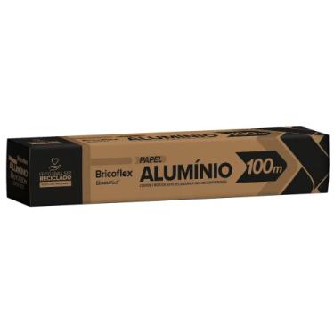 Imagem de Papel Alúmínio Bricoflex Rolo de 30cm X 100m