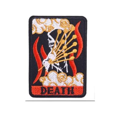 Imagem de Ruoming Ruoming 1 peça de adesivos decorativos para cartas de tarô, design místico bordado, sol e lua, apliques costurados DIY para roupas e acessórios (Tarot24)