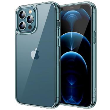 Imagem de JETech Capa para iPhone 12 Pro Max 6,7 Polegadas, Case Protetora de Telefone à Prova de Choque Não-Amarelecimento, Capinha Parte Traseira Transparente Anti-Riscos (Pacífico Azul)