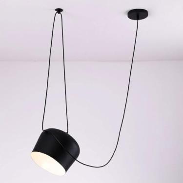 Imagem de Cantina Pendente, Bar Pingente De Iluminação, E27 Antiga Luz Suspensa, Lâmpada Industrial, Abajur De Alumínio Diy Lustre, Black, 3 lamps