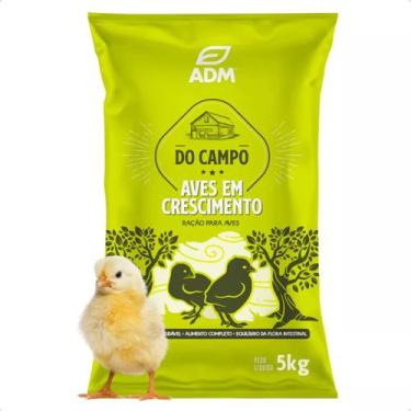Imagem de Kit 2un DO CAMPO Ração P Aves Em Crescimento Pintinhos 5kg - ADM