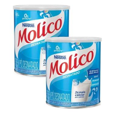 Imagem de Kit 2 Leite me Pó Molico Desnatado Lata 280g - NESTLE