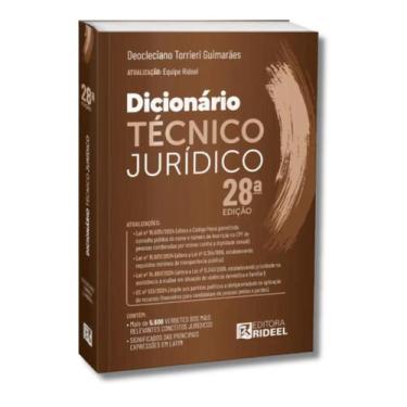 Imagem de Dicionário Técnico Jurídico Rideel 28ª Edição 2025 - Mais de 5600 Verb