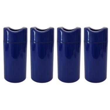 Imagem de Kit 4 Porta Garrafa Térmico 600ml - Camisinha para Cerveja - Isopor para Cerveja | Bar | Restaurante | Lanchonete (Azul)
