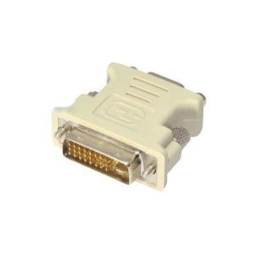Imagem de Adaptador Conversor DVI-I Para VGA, Dual Link, 24+5 Pinos - DVI-I M x VGA F