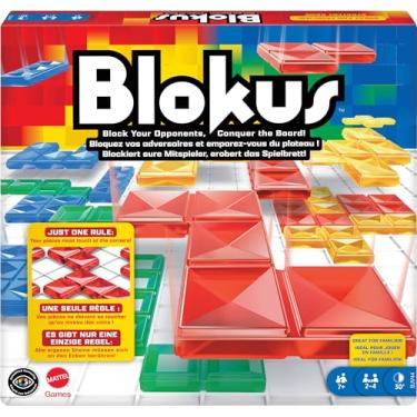 Imagem de Mattel Games Jogo de Tabuleiro Blokus para crianças a partir de 7 anos