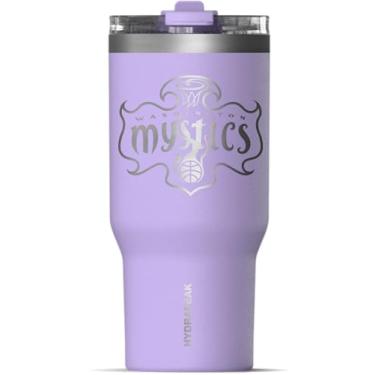 Imagem de Hydrapeak Copo WNBA oficialmente licenciado Washington Mystics de 740 ml com tampa de canudo, compatível com porta-copos, copo isolado à prova de vazamento