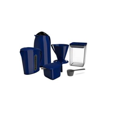 Imagem de Kit Café Super Prático Unitermi, azul