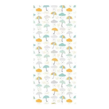 Imagem de Adesivo Decorativo de Porta - Guarda-Chuvas - Infantil - 2677cnpt - Al