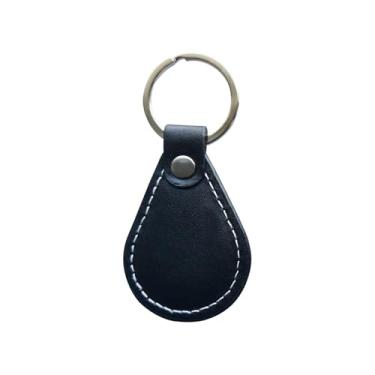 Imagem de HECERE RFID ou NFC KeyFob Tag IC ou ID Regravável Couro Genuíno para Controle de Acesso (L-Chaveiro NFC 213)