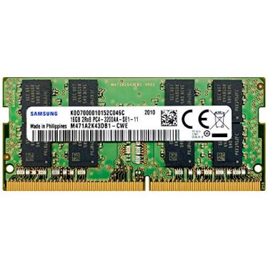 Imagem de Samsung 16GB DDR4 3200MHz SODIMM PC4-25600 CL22 2Rx8 1.2V 260-Pin SO-DIMM Módulo de memória RAM para notebook M471A2K43DB1-CWE