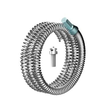 Imagem de IEUDNS Cabo de drenagem de, removedor de entupimento de encanamento, substituição, cabo de trado de drenagem flexível, ferramenta de desentupimento de, Comprimento 3m