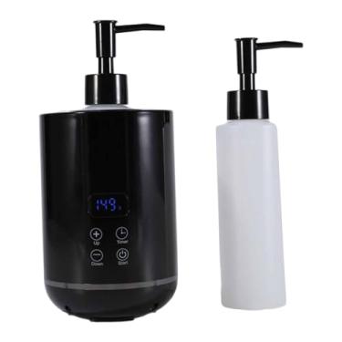 Imagem de Generic Aquecedor de óleo de massagem com dispensador de frasco de óleo, temperatura ajustável, massagem, barbearias, aquecedor digital portátil para, Preto