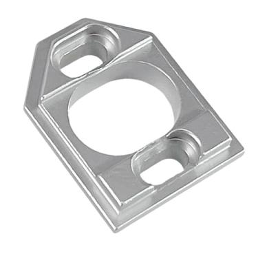 Imagem de Fenteer Suporte de motor ajustável com base de metal para motor, substitui peça de atualização de chassi modificada faça você mesmo para carro RC 16207 14209, Prata